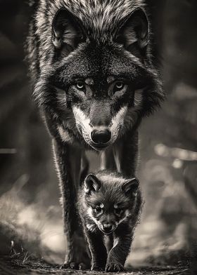 Wolf and Pup