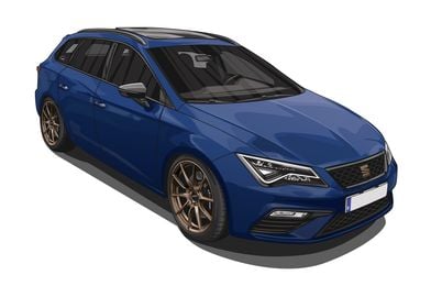 Seat Leon Cupra 300 Blue