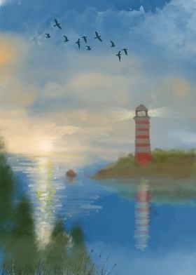 Lighthouse Dawn