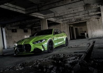 Green BMW M4 Coupe