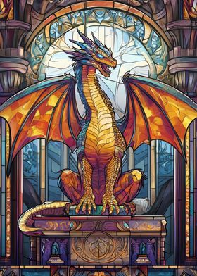 Stained Glass Dragon