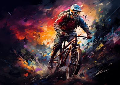 Mountain Biking Art