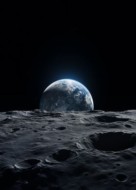 Earthrise from the Moon