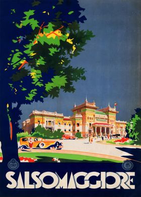 Vintage Travel Poster - Salsomaggiore