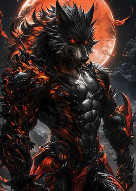 Fiery Werewolf