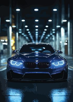 BMW M4 Night Drive