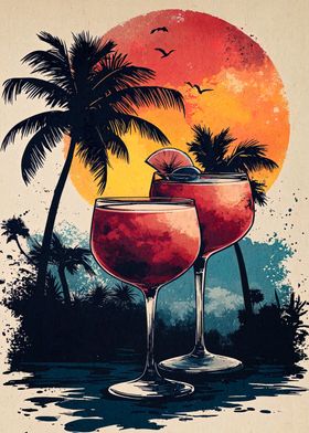 Tropical Sunset Cocktails