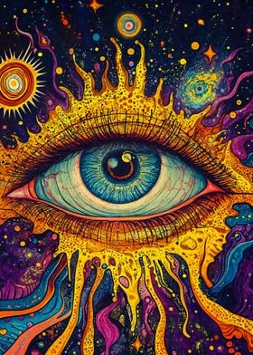 Cosmic Eye Painting