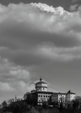 Historic Building Under Cloudy Sky