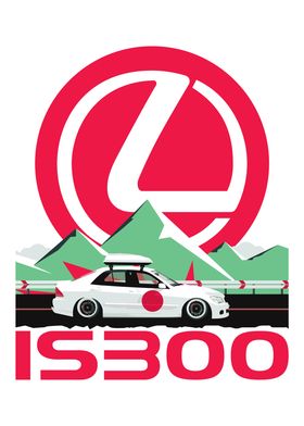 Lexus IS300 Car Illustrati