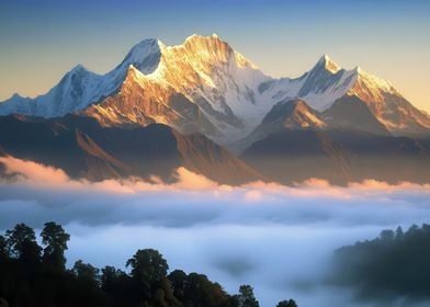 Majestic Mountain Sunrise