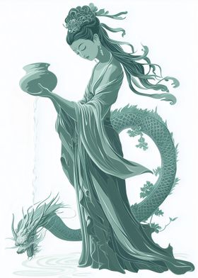 Guanyin & dragon