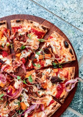 Gourmet Pizza with Pulled Pork