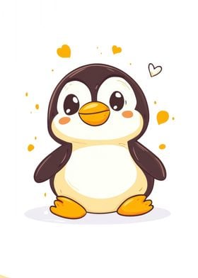 Cute Cartoon Penguin