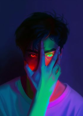 Hidden Neon Stare