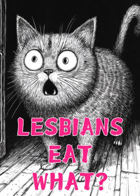 Lesbians Eat What Gunny Cat Illustration