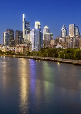 Philadelphia Skyline at Dusk