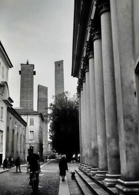 Towers and Columns in Pavia Italy