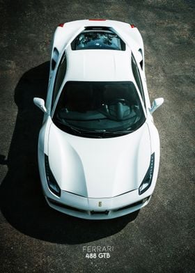 Ferrari 488 GTB white