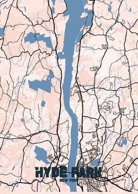 Hyde Park, New York Map