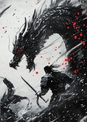 Samurai vs Dragon