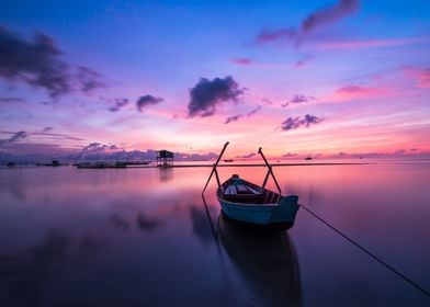 Sunrise Boat Serenity