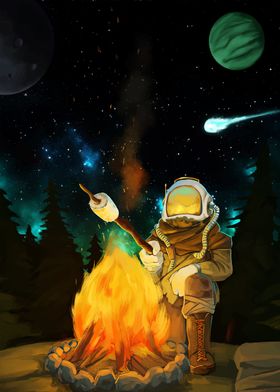 Astronaut Campfire