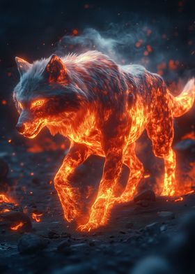 Fiery Wolf