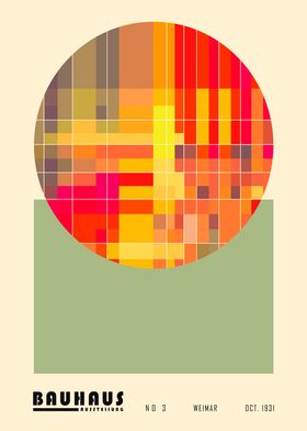 Bauhaus Disco Geometric Art Print