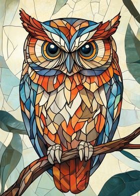 Stained Glass Owl