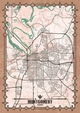 Montgomery, Alabama Map