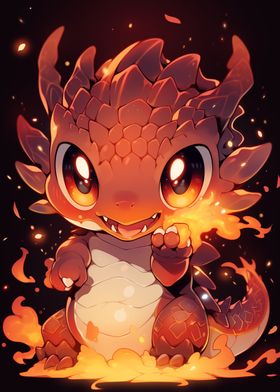 Cute Fire Dragon