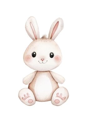 Cute Watercolor Bunny