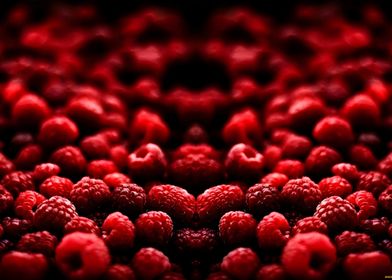 Red Raspberry Close-Up