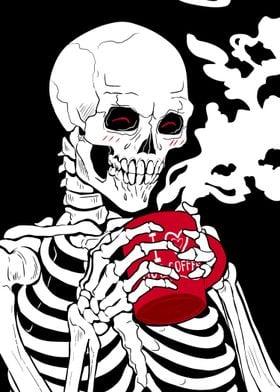 Skeleton Coffee Lover