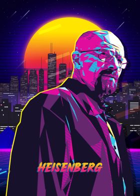 Heisenberg Retro Art