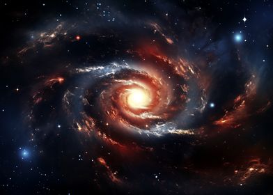 Spiral Galaxy in Space