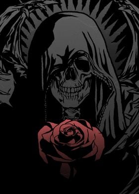 Grim Reaper with Rose