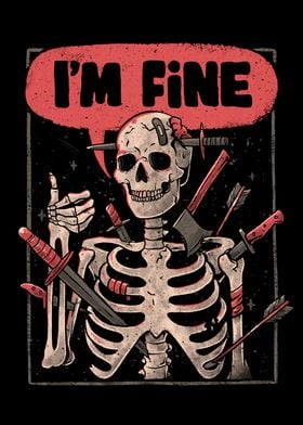 I'm Fine Skeleton