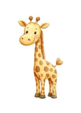 Cute Cartoon Giraffe