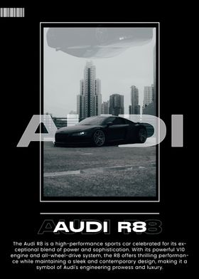 Audi R8 Sports Car Poster