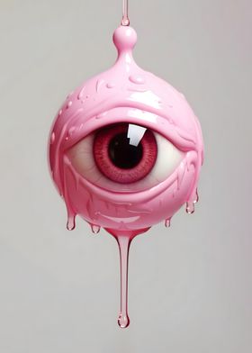 Surreal Horror Pink Eye 