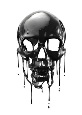 Melting Skull cool popart