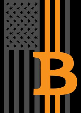 Bitcoin USA Flag of America