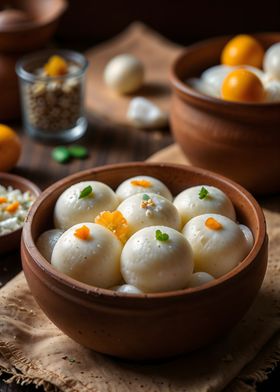 Indian Sweets in Bowl