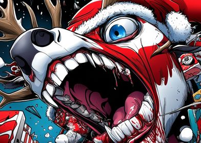 Horror Christmas Reindeer