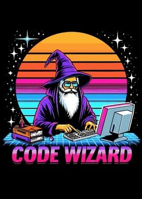 Code Wizard Retro Design