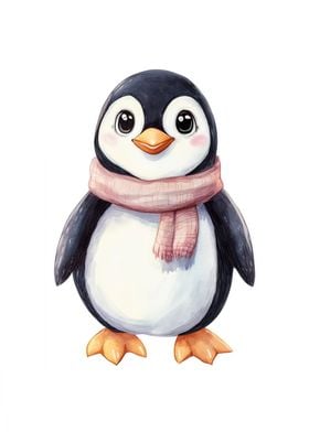 Cute Penguin Illustration