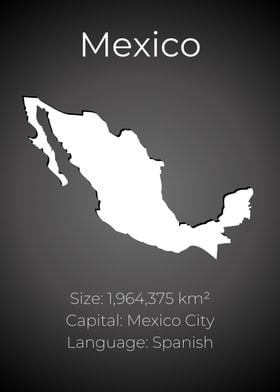 Mexico Map Outline