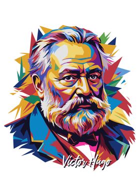 Victor Hugo Pop Art Portrait